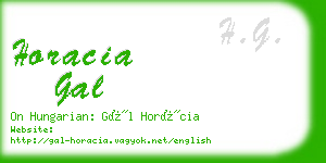 horacia gal business card